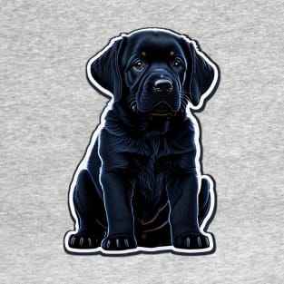 Black Labrador Retriever Puppy T-Shirt